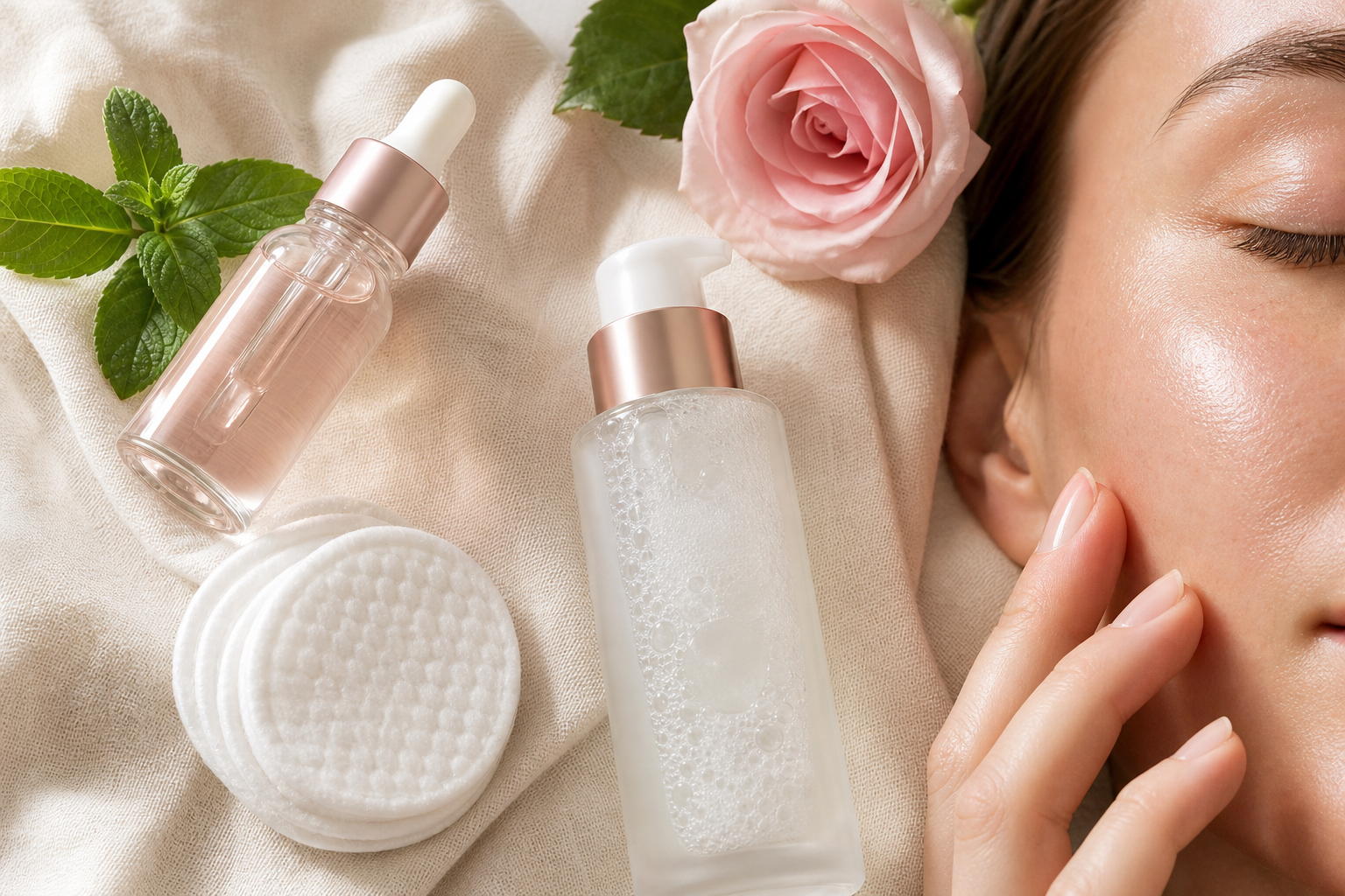Productos de cuidado facial premium