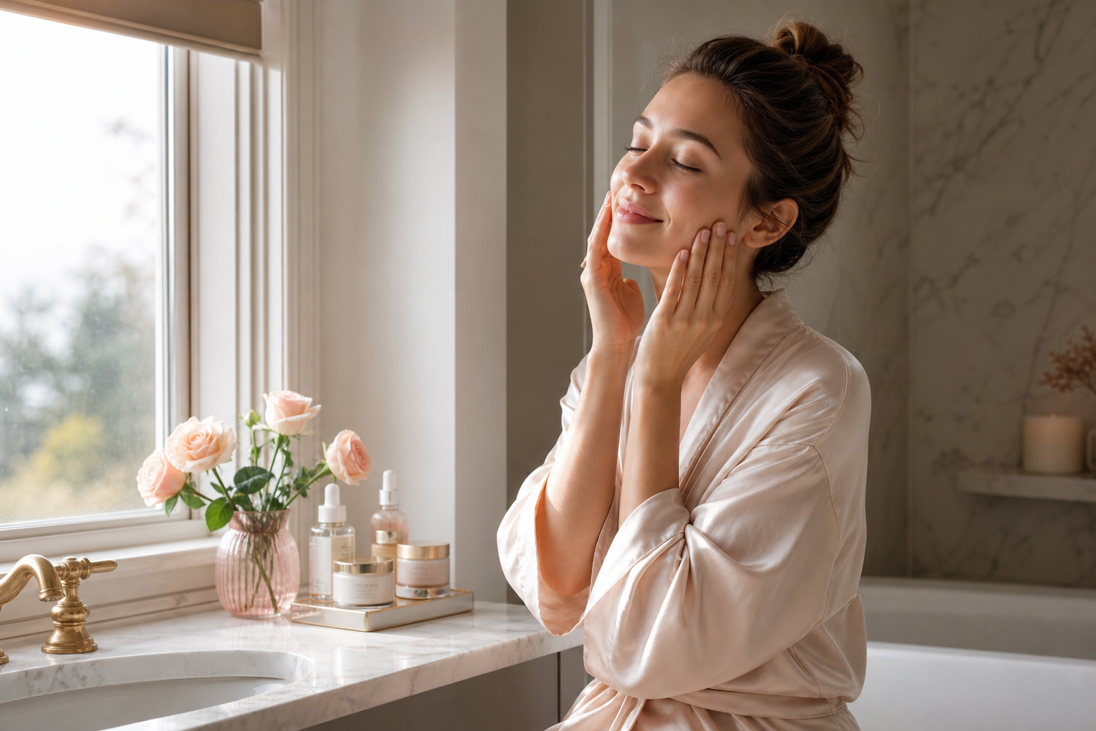 Rutina de belleza personalizada con calma y claridad